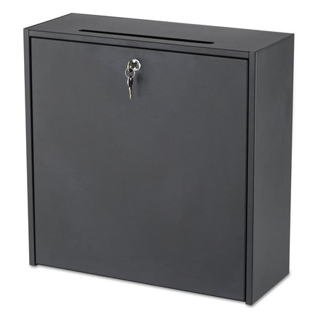 SAFCO Wall-Mountable Interoffice Mailbox, 18w x 7d x 18h, Black 4259BL